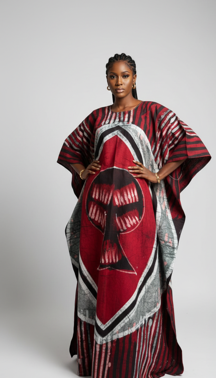Robe boubou en batik – Côte d’Ivoire