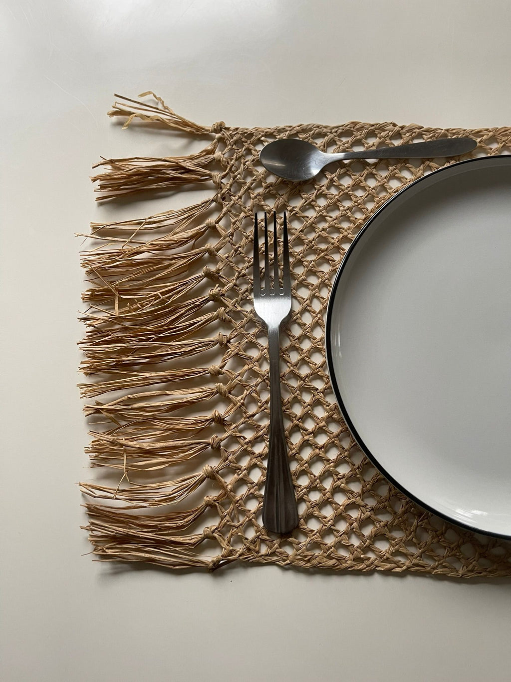 set de table en raphia de Madagascar